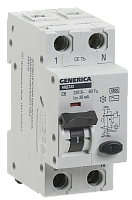 Выключатель автоматический дифференциальный АВДТ 32 1п+N 40А C 30мА тип AC GENERICA | код. MAD25-5-040-C-30 | IEK 